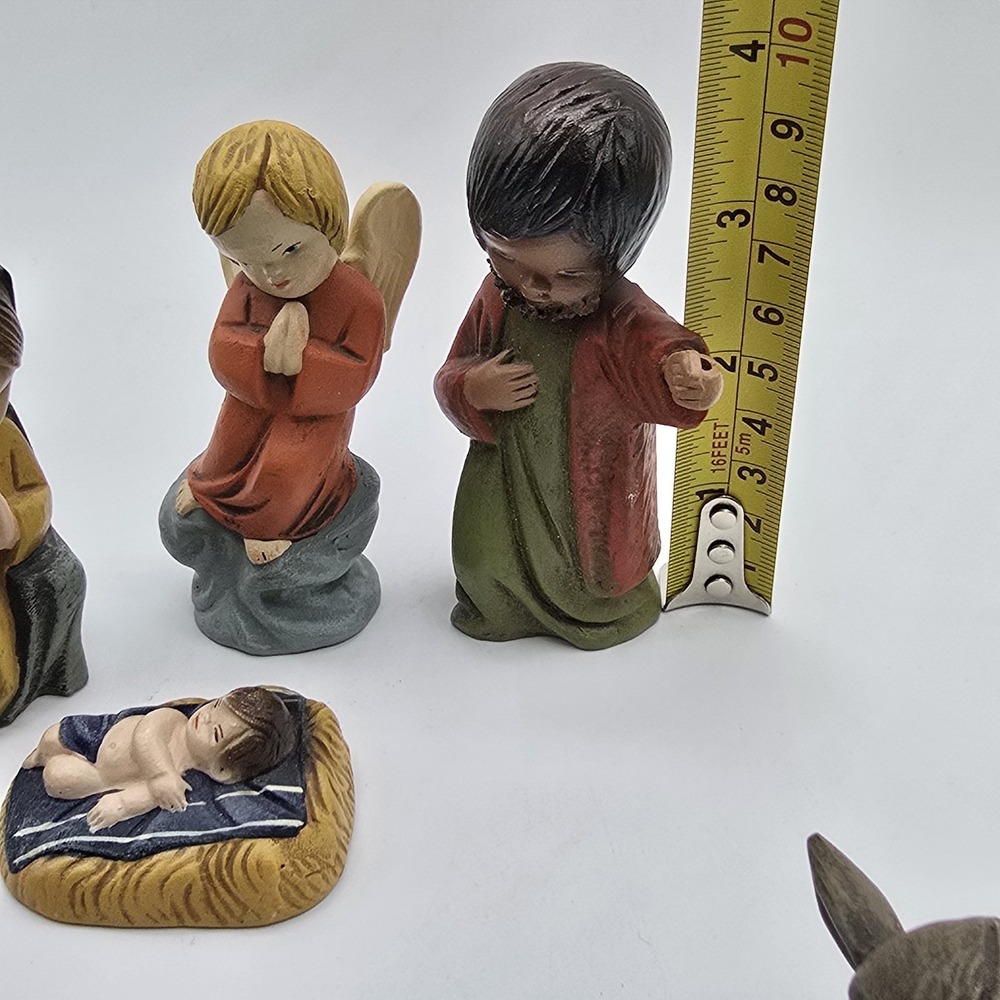 Vtg Nativity Set Ortigas Figures Red Clay Ceramic - Picture 8 of 12